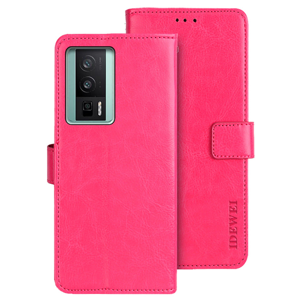 IDEWEI For Xiaomi Poco F5 Pro 5G Redmi K60 Pro 5G K60 5G Full Protection Phone Case PU Leather Stand Crazy Horse Texture Flip Phone Wallet Cover IDEWEI For Xiaomi Poco F5 Pro 5G Redmi K60 Pro 5G K60 5G Full Protection Phone Case PU Leather Stand Crazy Horse Texture Flip Phone Wallet Cover